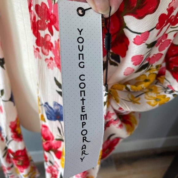 Multi-Color Floral Kimono -Love is For Eternity XL - Picture 5 of 6